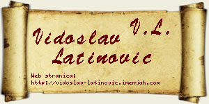 Vidoslav Latinović vizit kartica